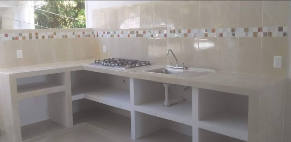 Colocacion de loseta en cocina