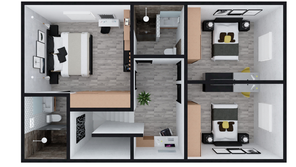 vista en planta Alta 3D