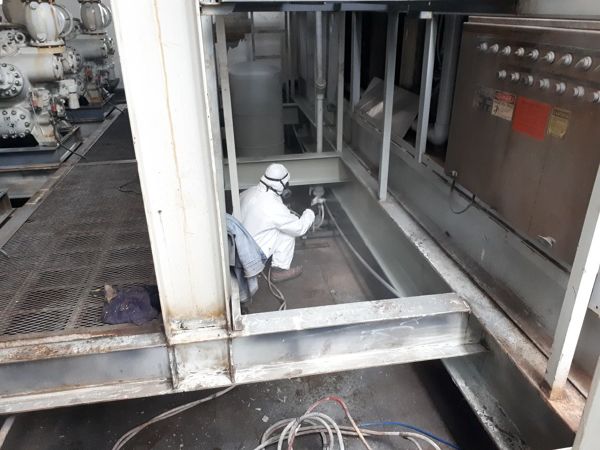 aplicacion de pintura primario epoxico y acabado en estructuras