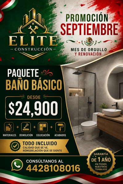 Paquete baño básico