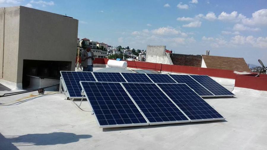 3.4 Instalación horizontal de paneles solares