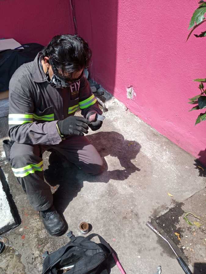 4.- Soladadura de purga a bomba de agua.