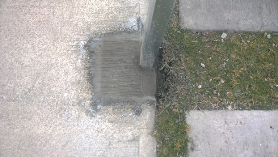 Acabado en colocación en concreto