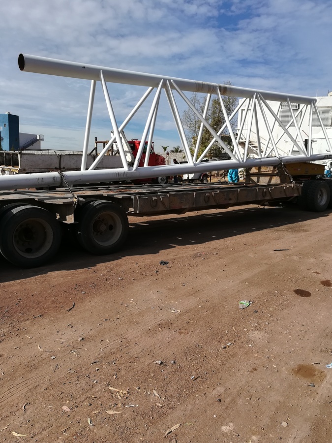 Acarreo de la estructura al lugar de colocacion