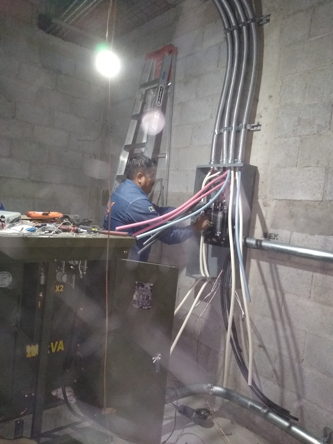 Alimentadores con cable de aluminio