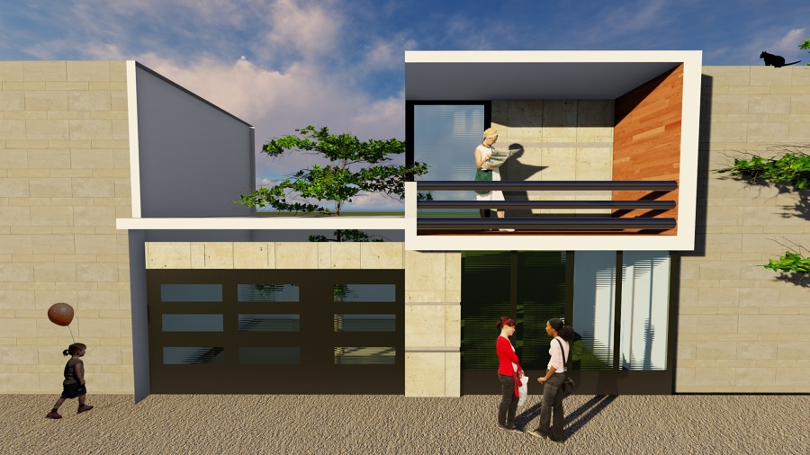 ampliación y remodelación de fachada.