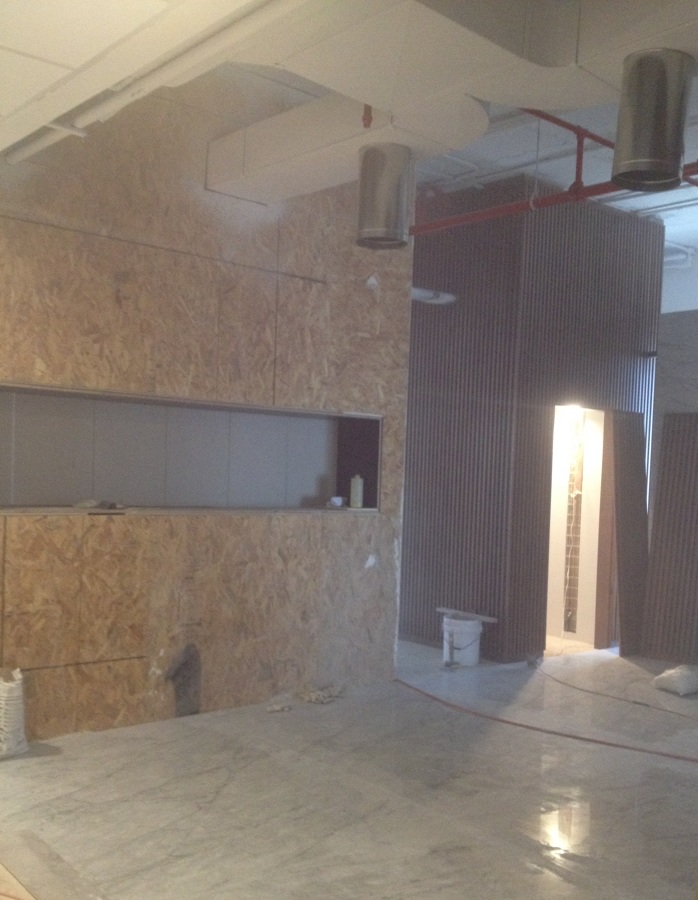 Antes de la instalación del Plafón Metálico