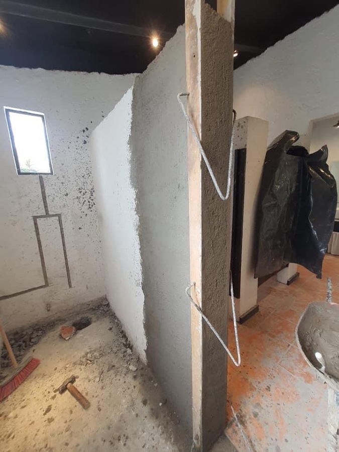 Aplanado de muros de block