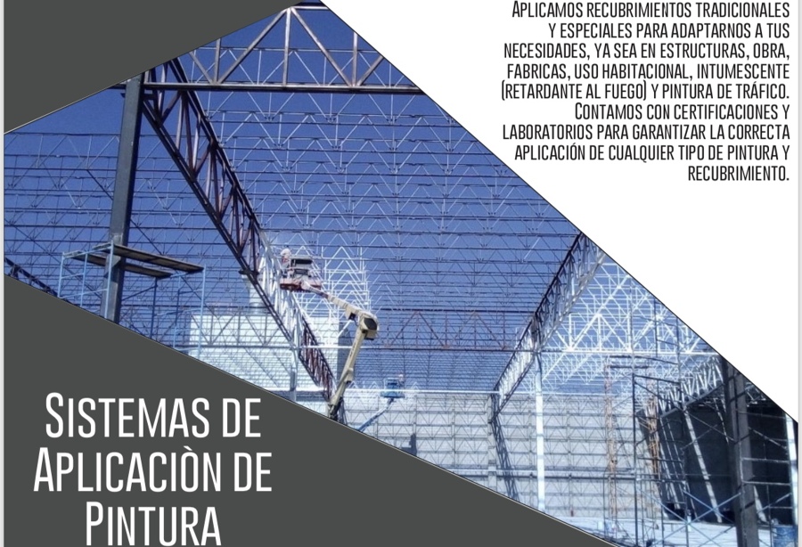 Aplicación de pintura nave industrial Puebla