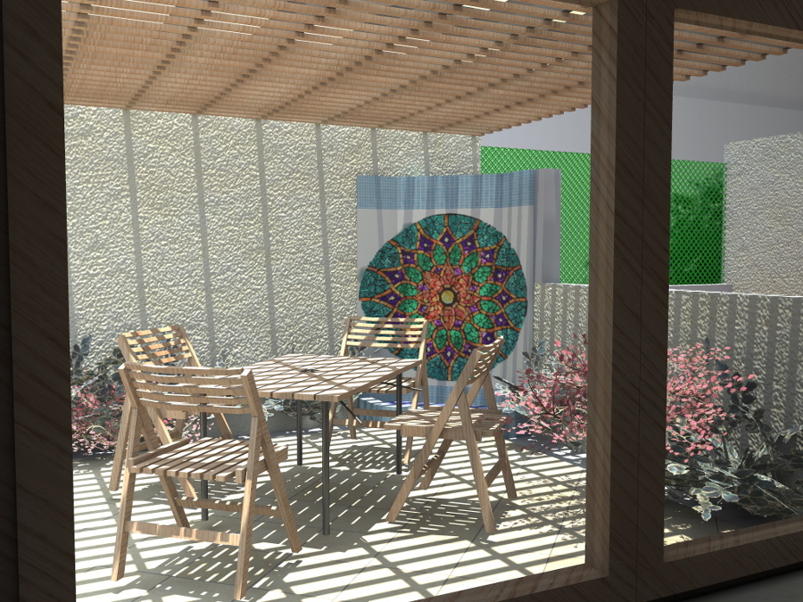 Área para tomar el té.