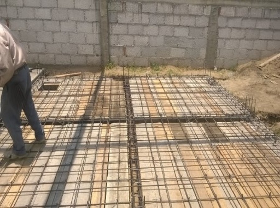ARMADO DE LOSA DE CISTERNA