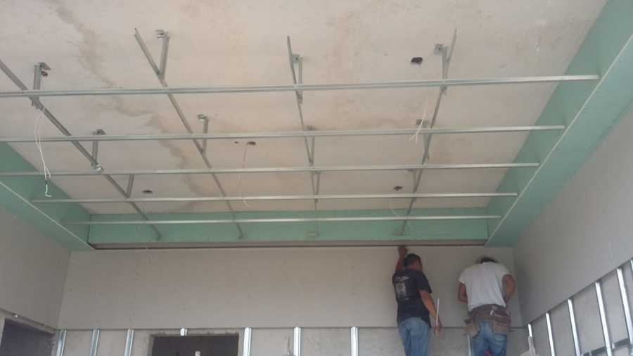 armado de plafon para colocar en muros