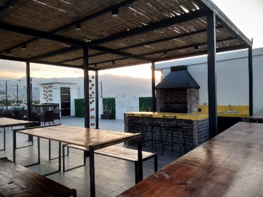 Asador y palapa