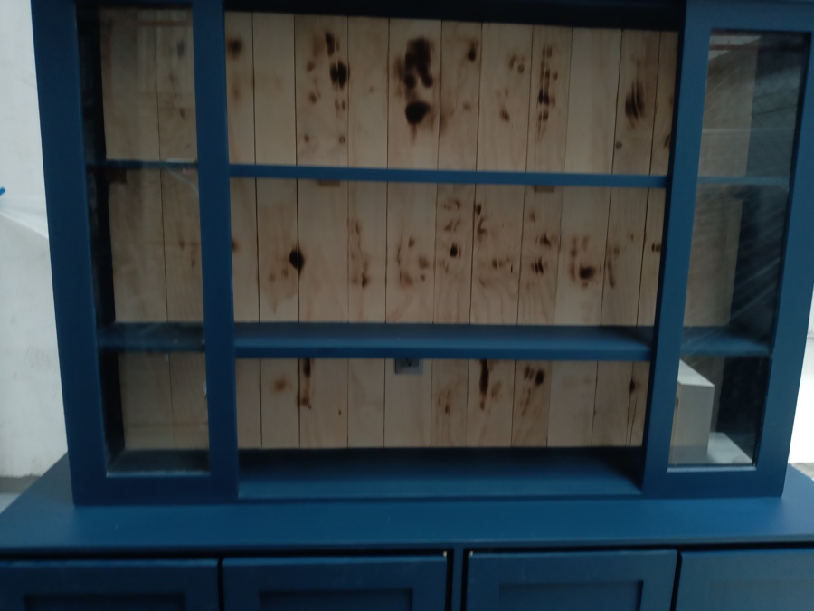 Back de madera "al fuego"