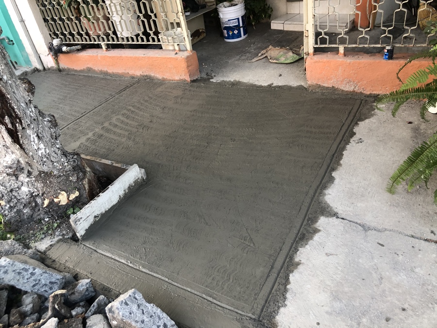 Banqueta terminada