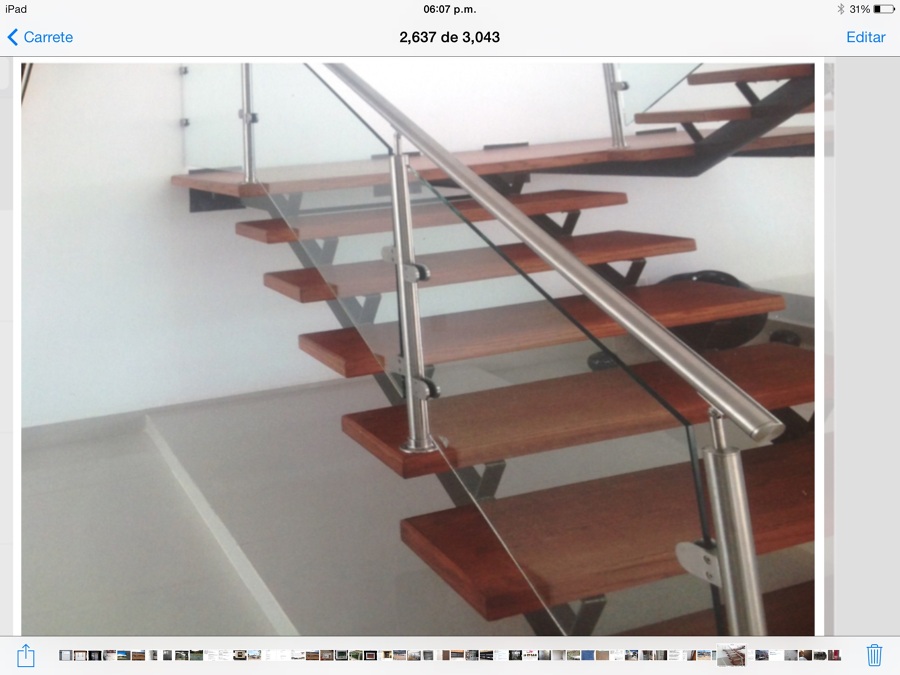 Barandal acero inoxidable.