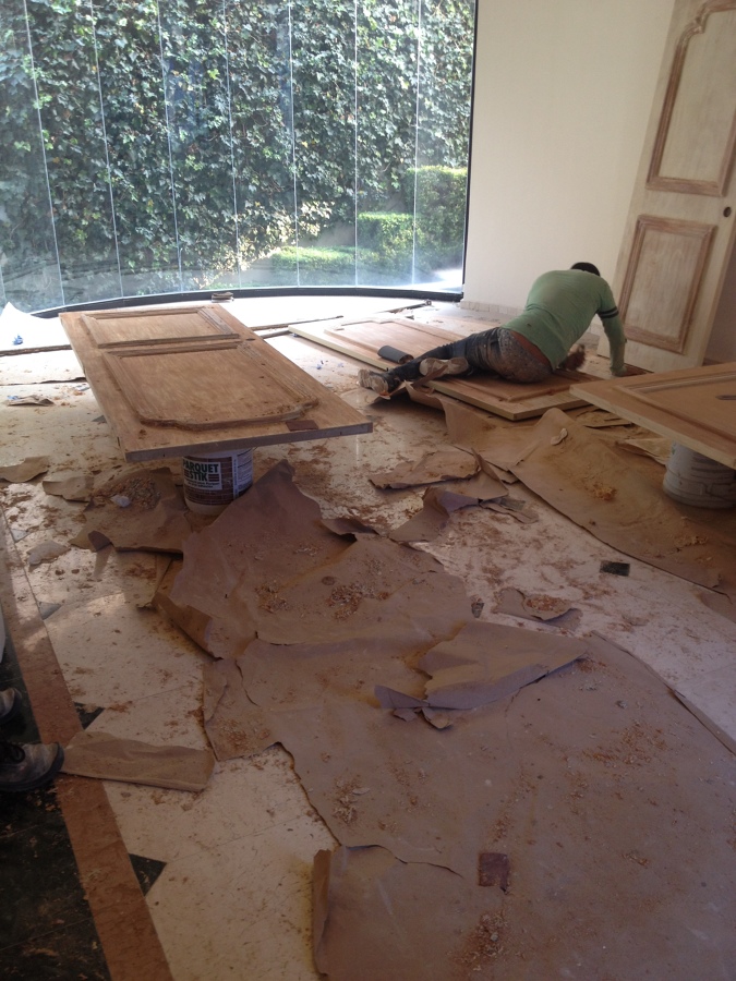 Cambio de acabado en puertas