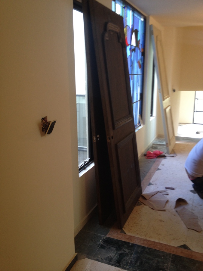 Cambio de acabado en puertas