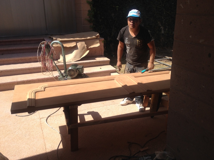 Cambio de acabado en puertas