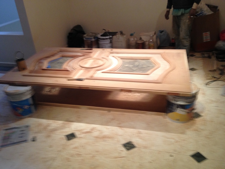 Cambio de acabado en puertas