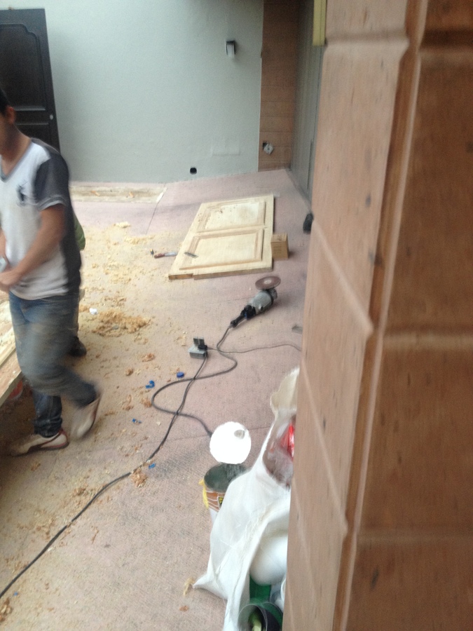 Cambio de acabado en puertas