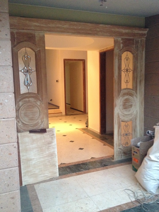 Cambio de acabado en puertas