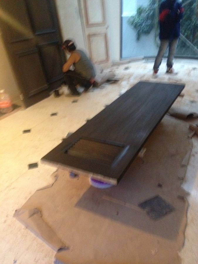 Cambio de acabado en puertas