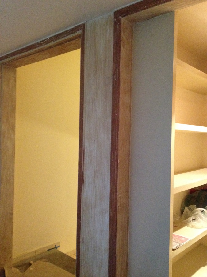 Cambio de acabado en puertas