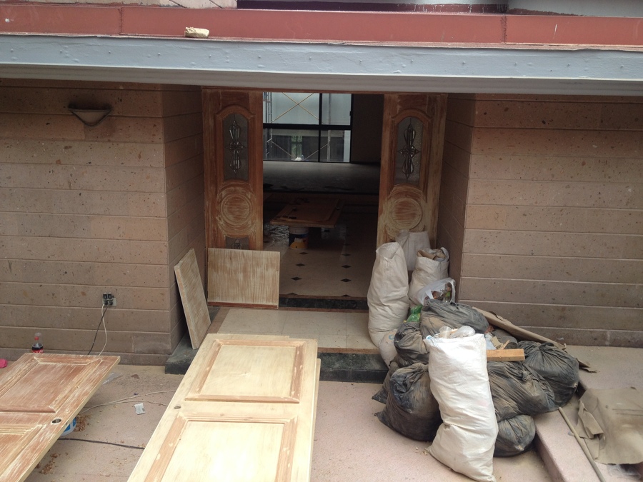 Cambio de acabado en puertas