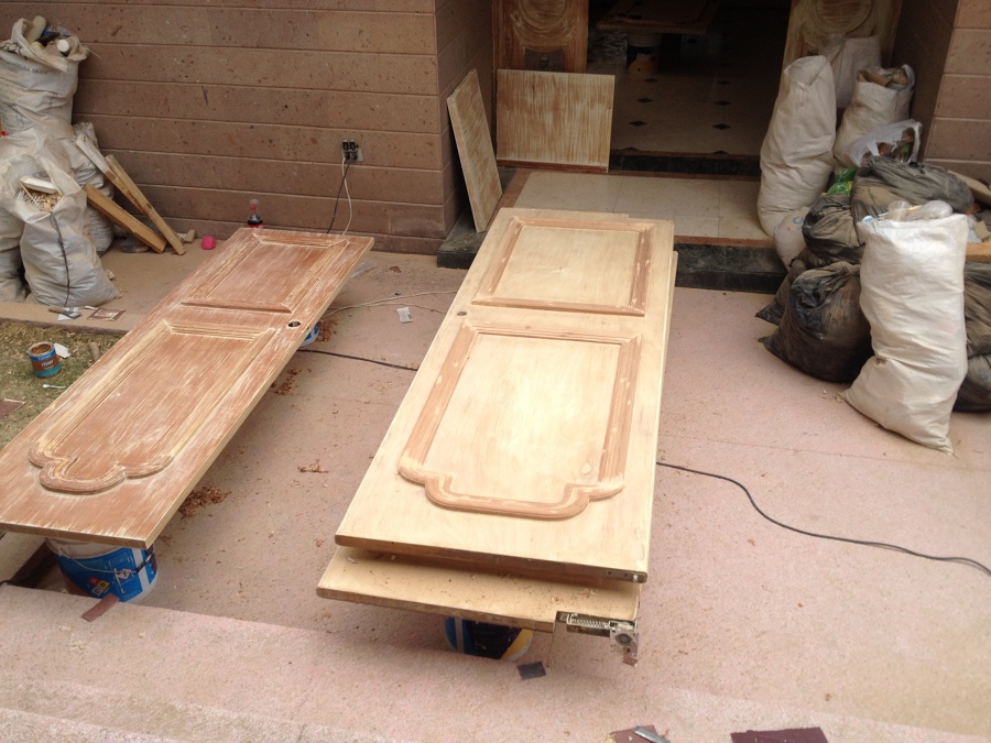 Cambio de acabado en puertas