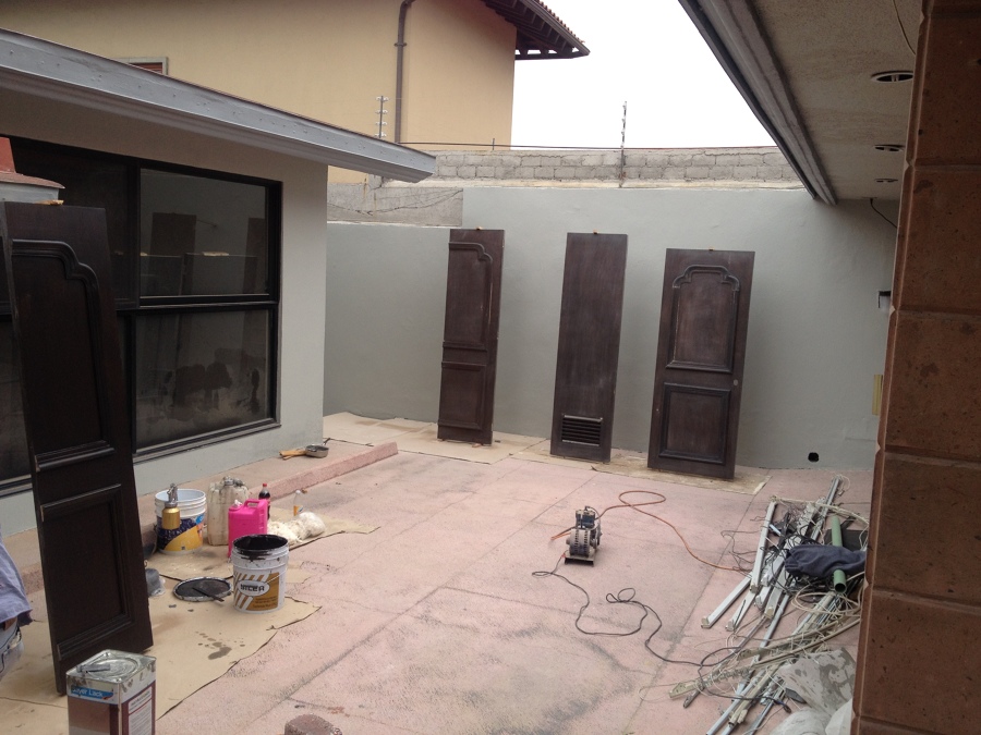 Cambio de acabado en puertas