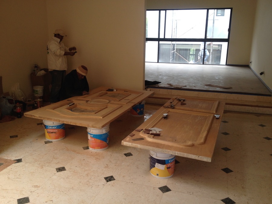 Cambio de acabado en puertas