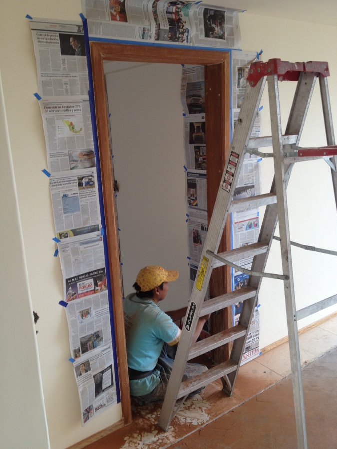 cambio de acabado en puertas de madera