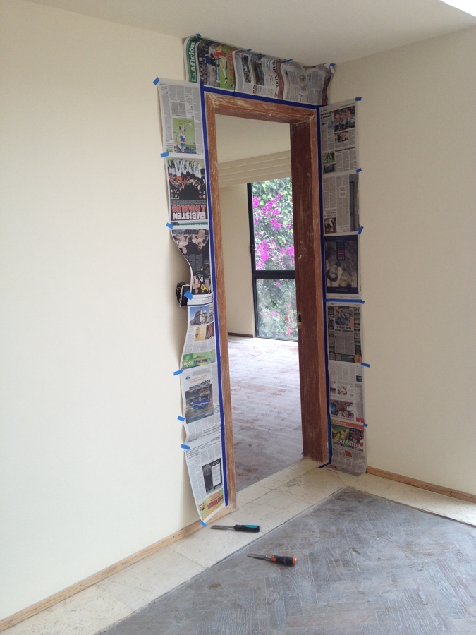 cambio de acabado en puertas de madera