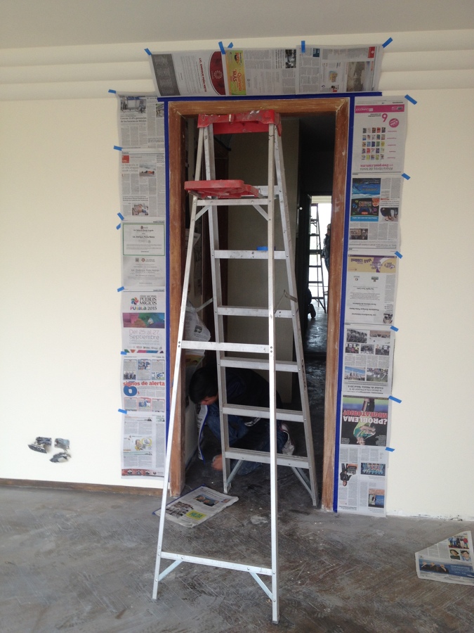 cambio de acabado en puertas de madera