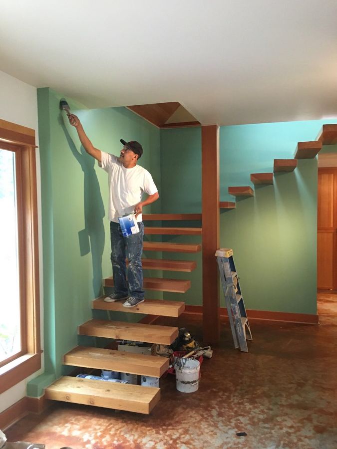 cambio de color en casa de campo 