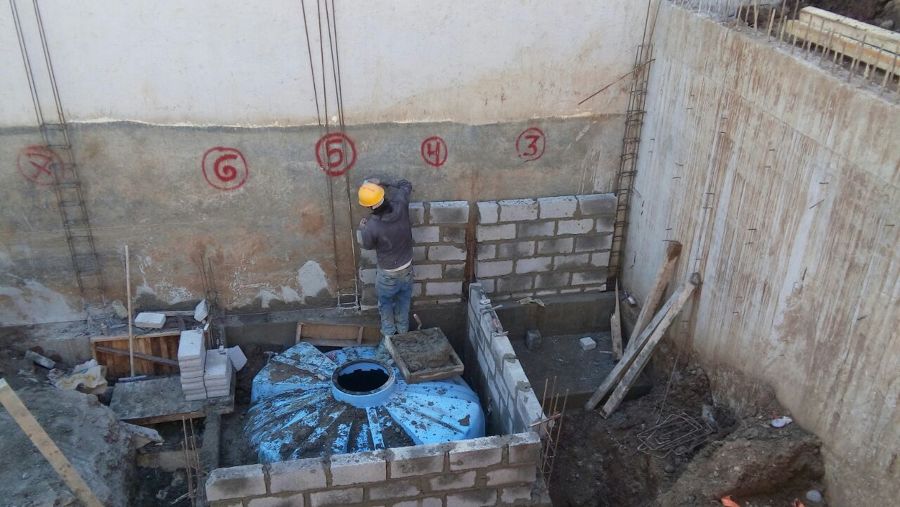 Casa Ailes en proceso de construcción