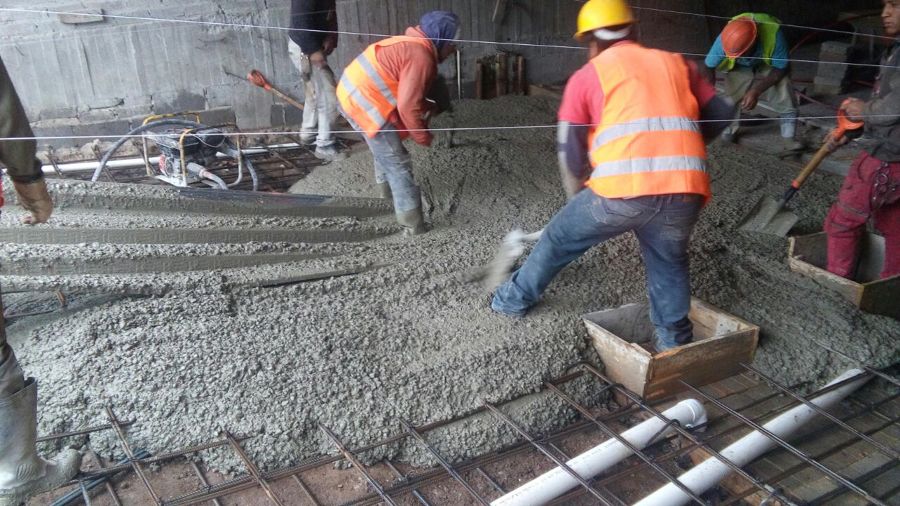 Casa Ailes en proceso de construcción