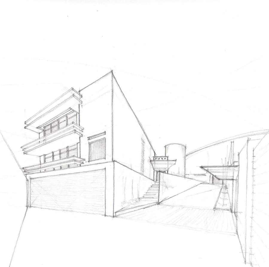 Casa Lic. Marlene Aldeco, Apunte de fachada