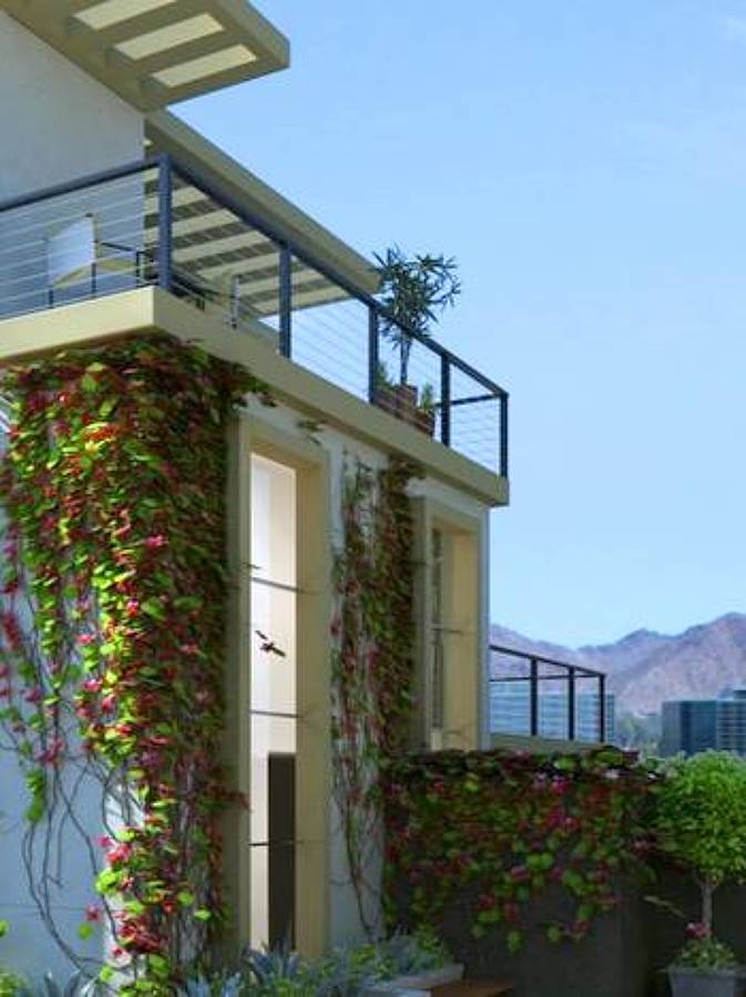 Casa Lic. Marlene Aldeco, Vista de una de las terrazas