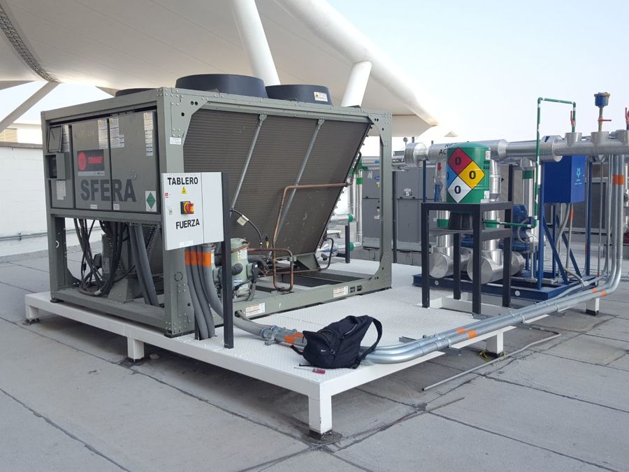 Chillers protegido por falta de caudal