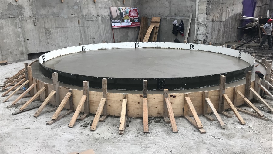cimentación de tanque