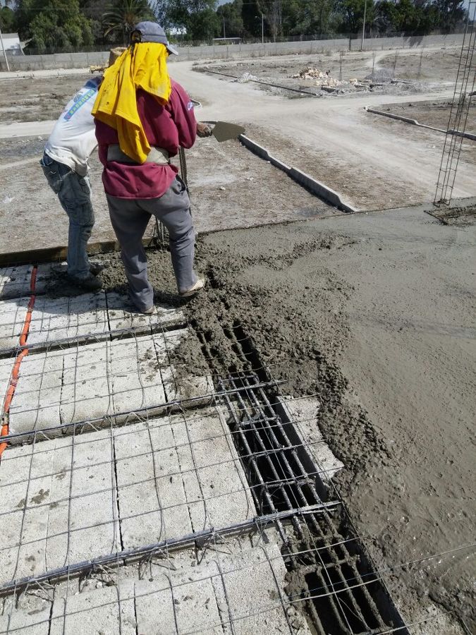 Colado de losa de vigueta y bovedilla de 60m2
