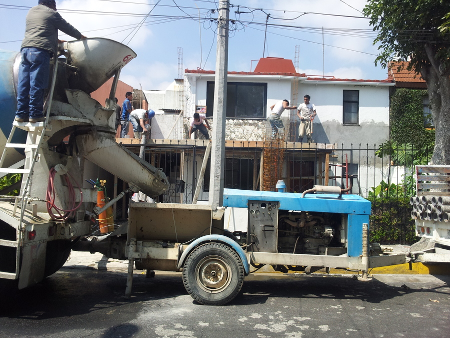 Colado de losa para ampliación de casa habitación