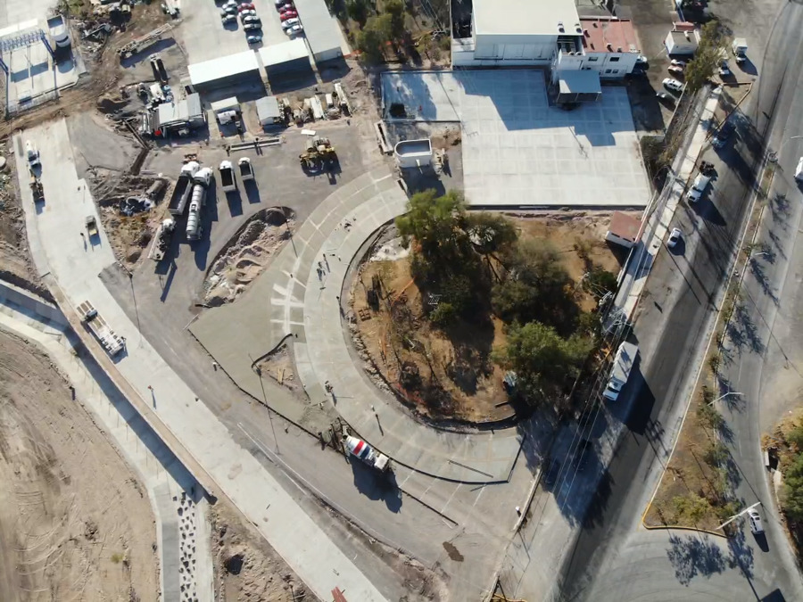 Colado de piso texturizado