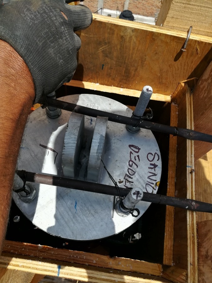 Colocación de placa de anclaje