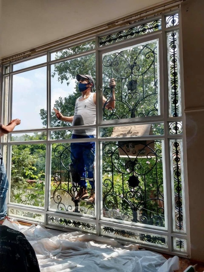 Colocación de protección de herrería