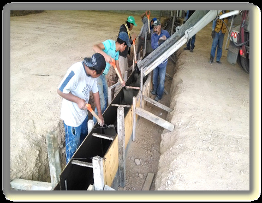 Colocación de tubería pluvial