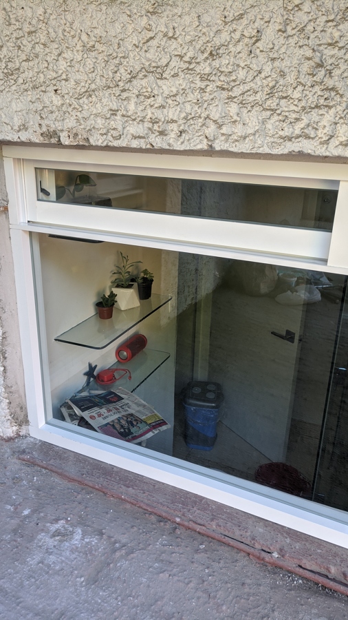 Colocación de ventana de seguridad