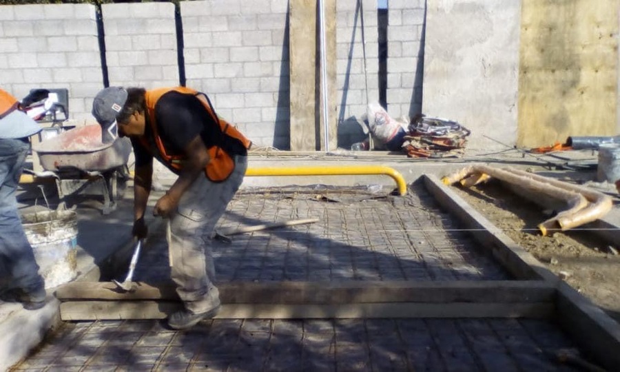 Construcción cajones de estacionamiento